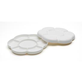 Daisy shape plastic palette